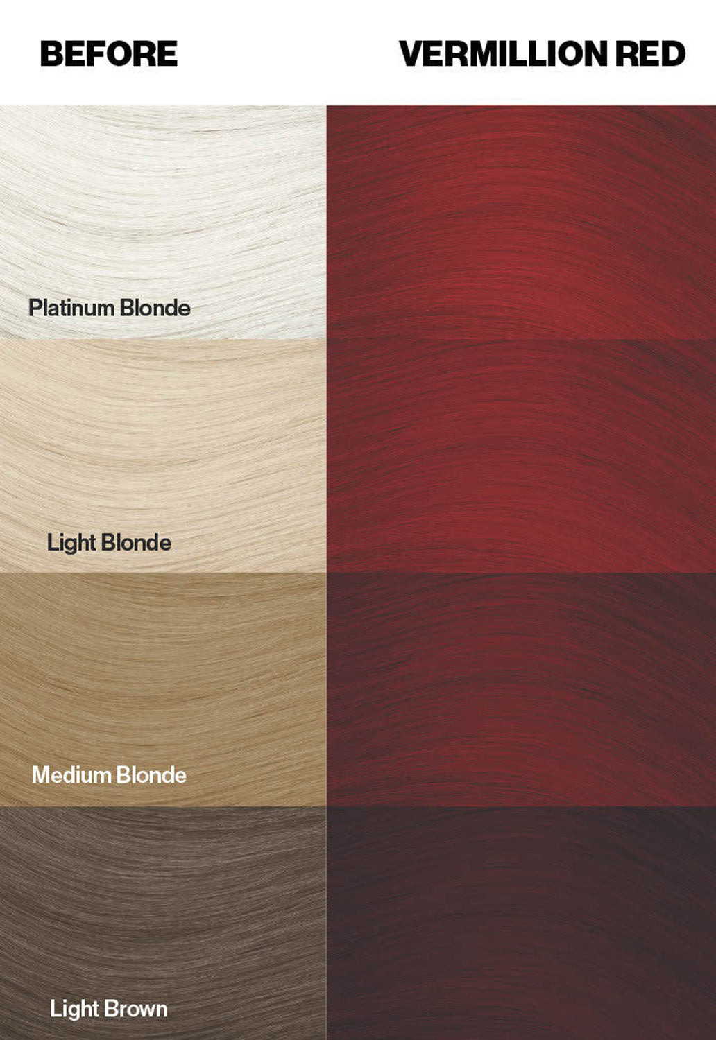 Vermillion Red Hair Dye