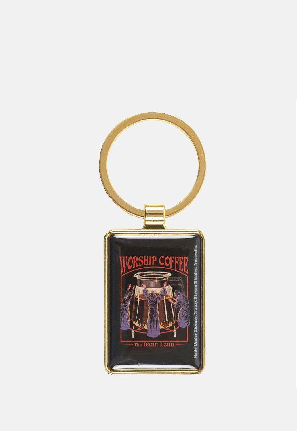 Worship Coffee Keyring