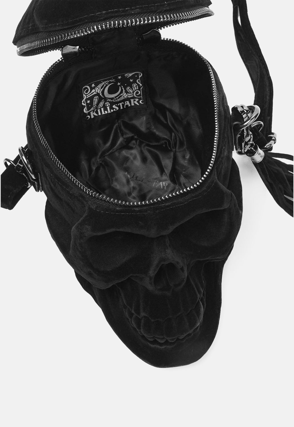 Grave Digger Velvet Skull Bag