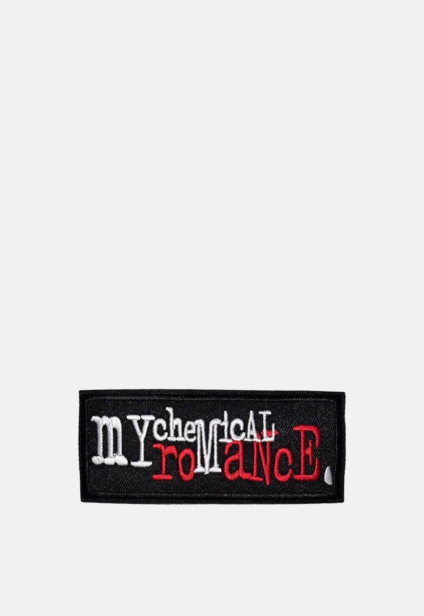 Red & White Logo Text Patch – DMG SCY