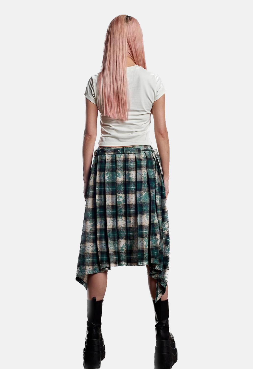 Lore Pleated Tartan Skirt