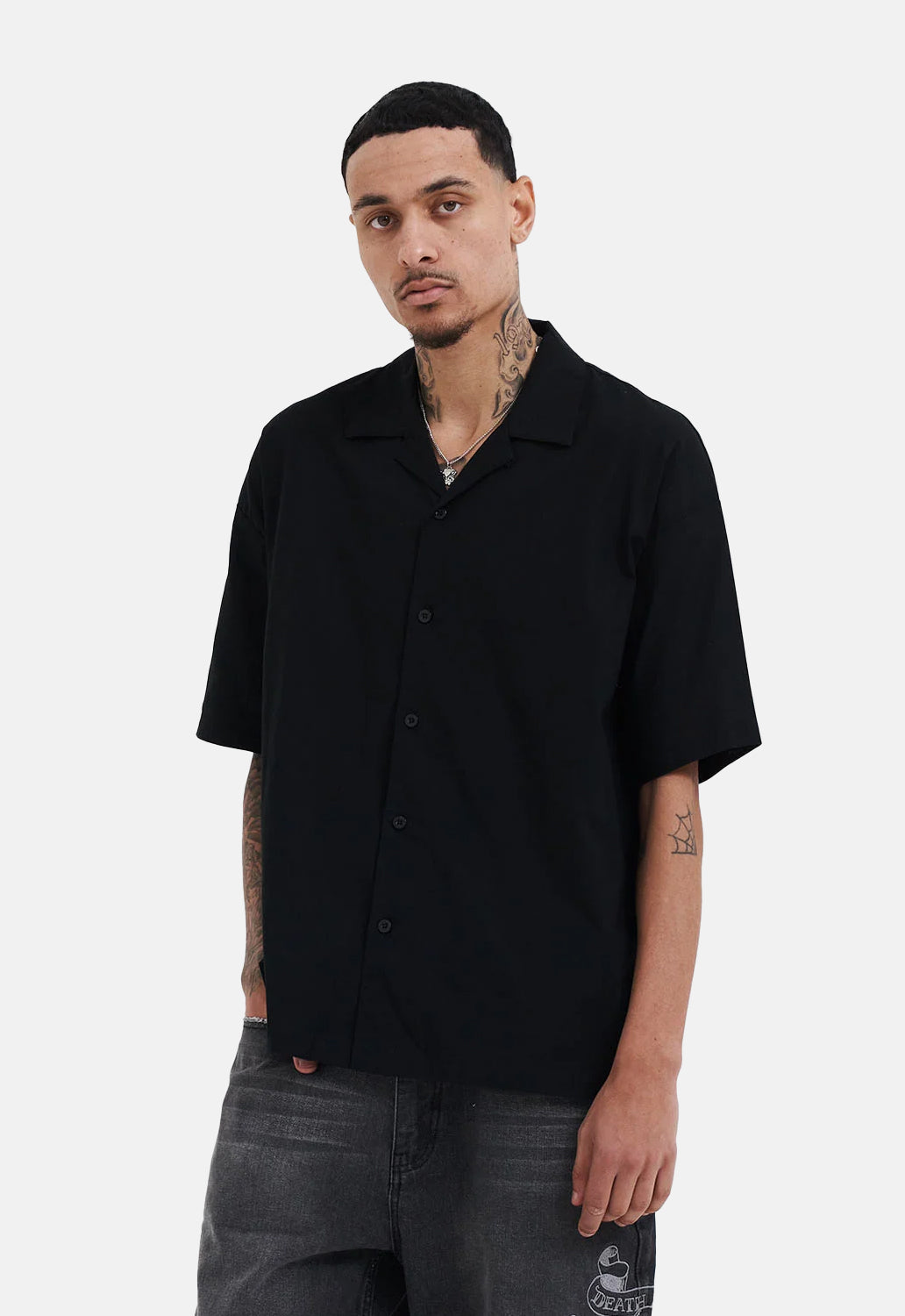 Snake & Skull Flame Camp Shirt