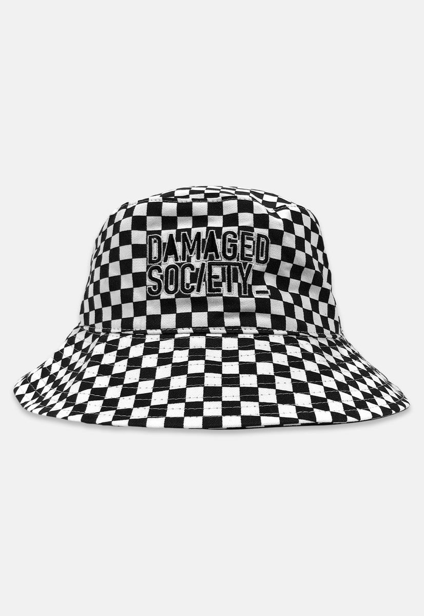 Checkerboard cheap bucket hat