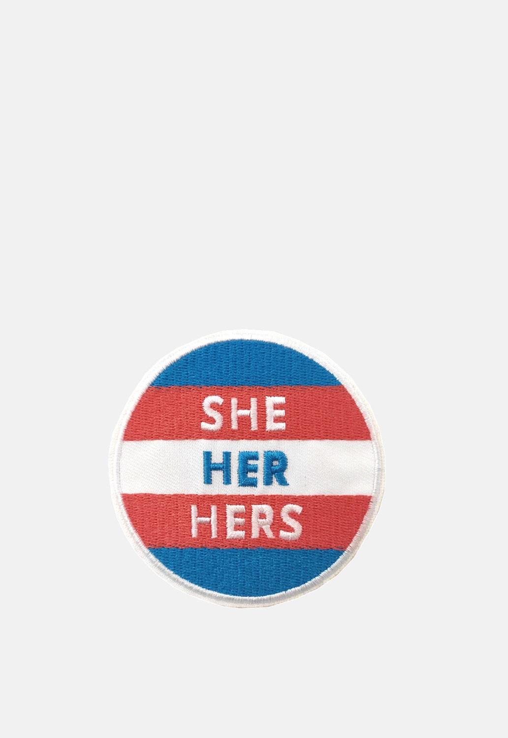 She Her Hers Patch