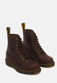 1460 Pascal Deboss Floral 8 Eye Crazy Horse Leather Boots