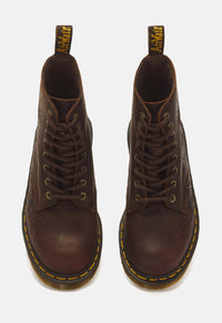 1460 Pascal Deboss Floral 8 Eye Crazy Horse Leather Boots