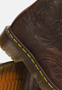 1460 Pascal Deboss Floral 8 Eye Crazy Horse Leather Boots
