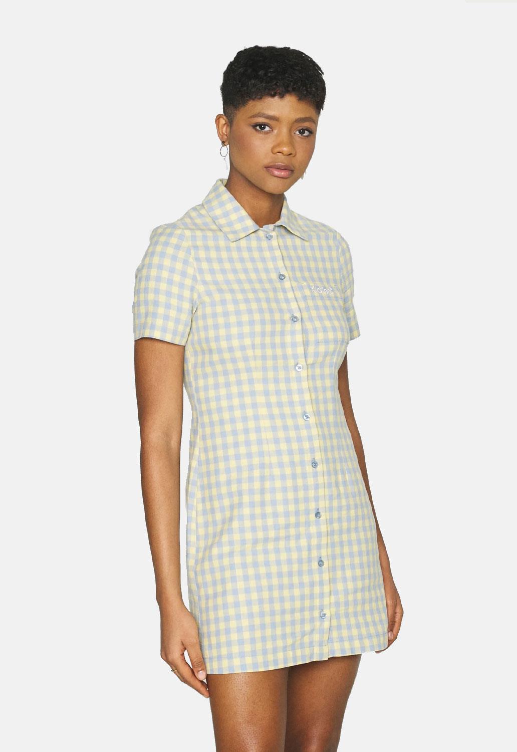 Gingham Shirt Dress