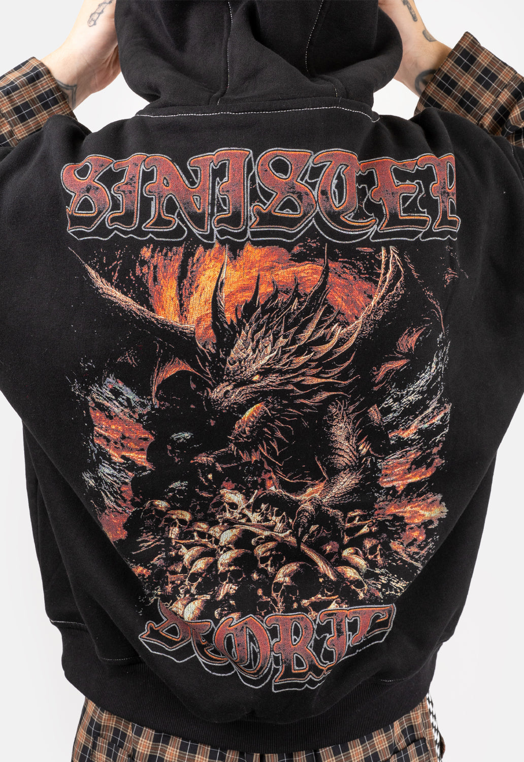 Able Double Layered Printed Hoodie