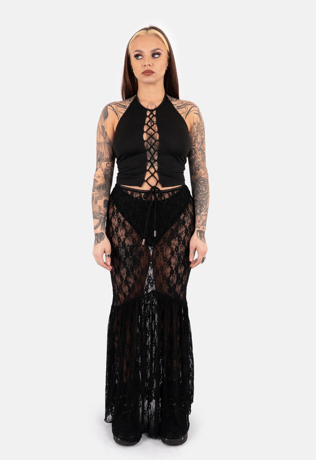 Aether Lace Up Halter Top