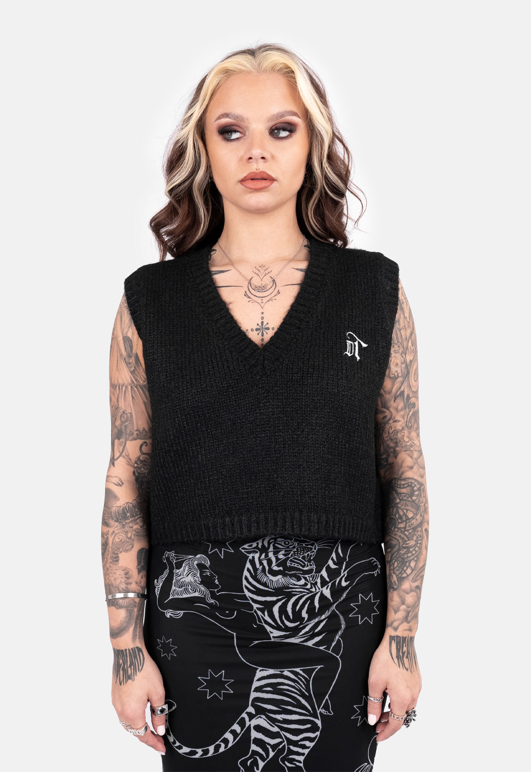 Anslie Graphic Knit Vest