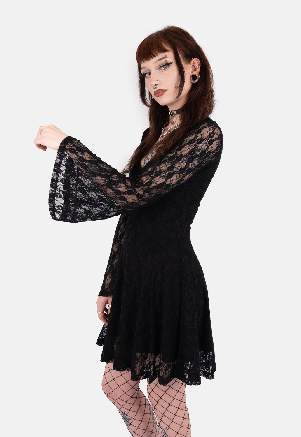 Ash Bat Wing Sleeve Mini Dress