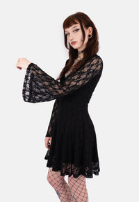 Ash Bat Wing Sleeve Mini Dress