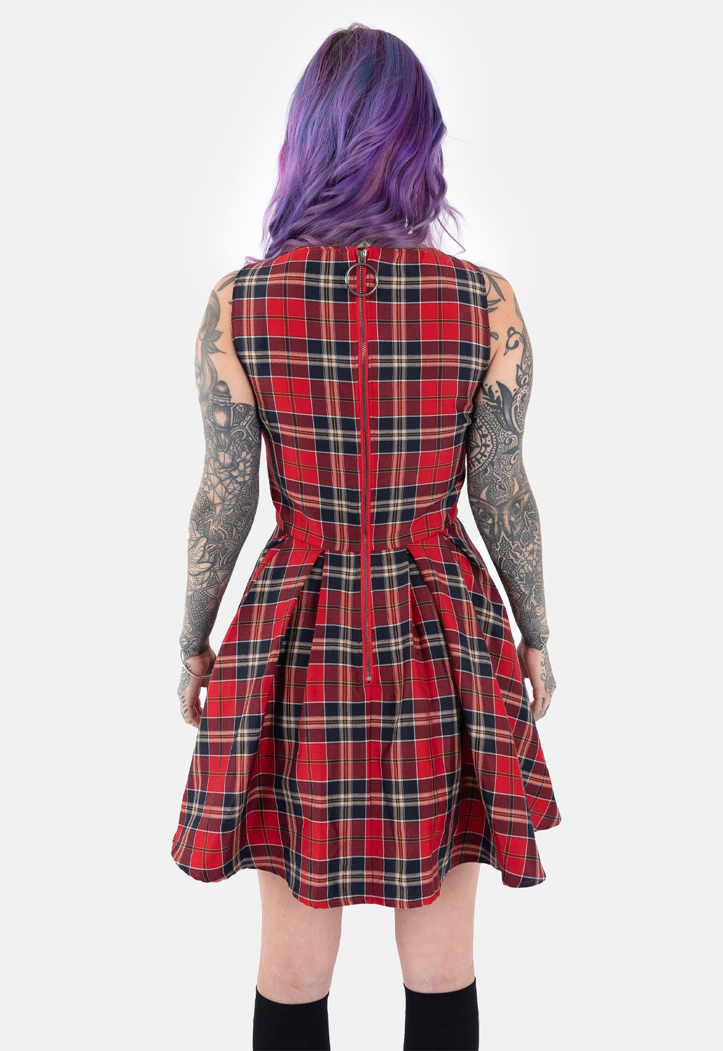 Ashlee Check Skater Dress