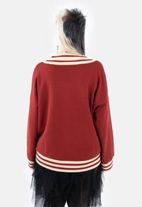 Autumn Oversized V-Neck Knit