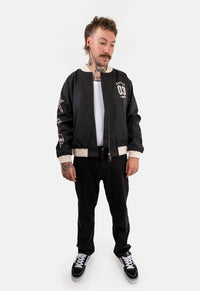 Axel Zip Through Bomber Jacket