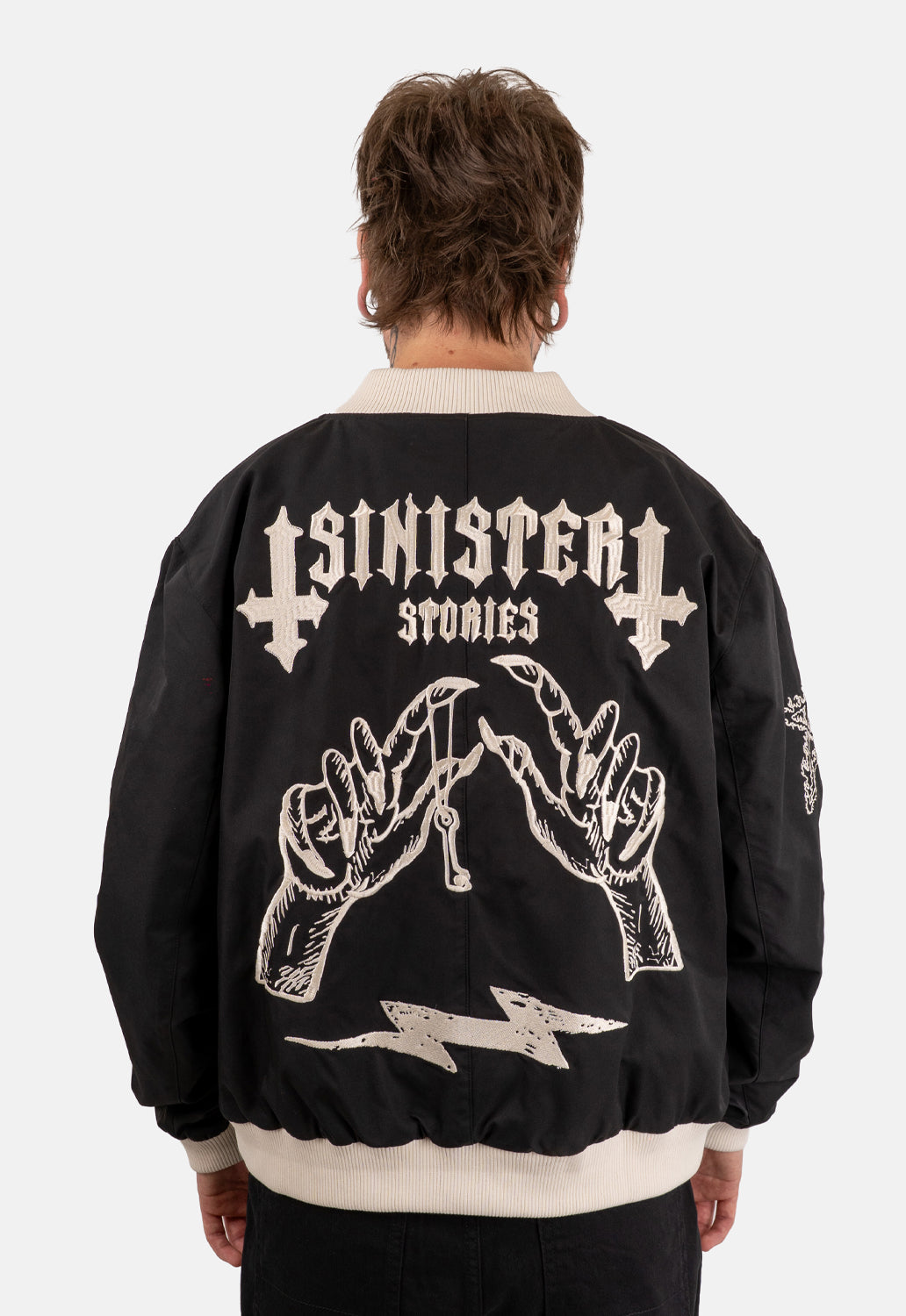 Axel Zip Through Bomber Jacket