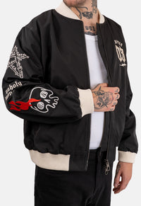 Axel Zip Through Bomber Jacket
