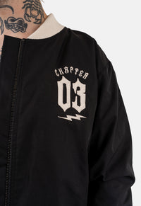 Axel Zip Through Bomber Jacket