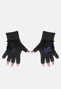 Logo & Devil Fingerless Gloves