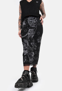 Belle Mesh Midaxi Skirt