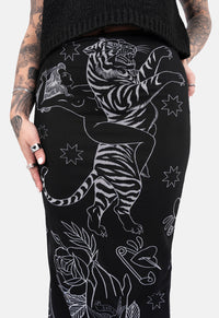 Belle Mesh Midaxi Skirt