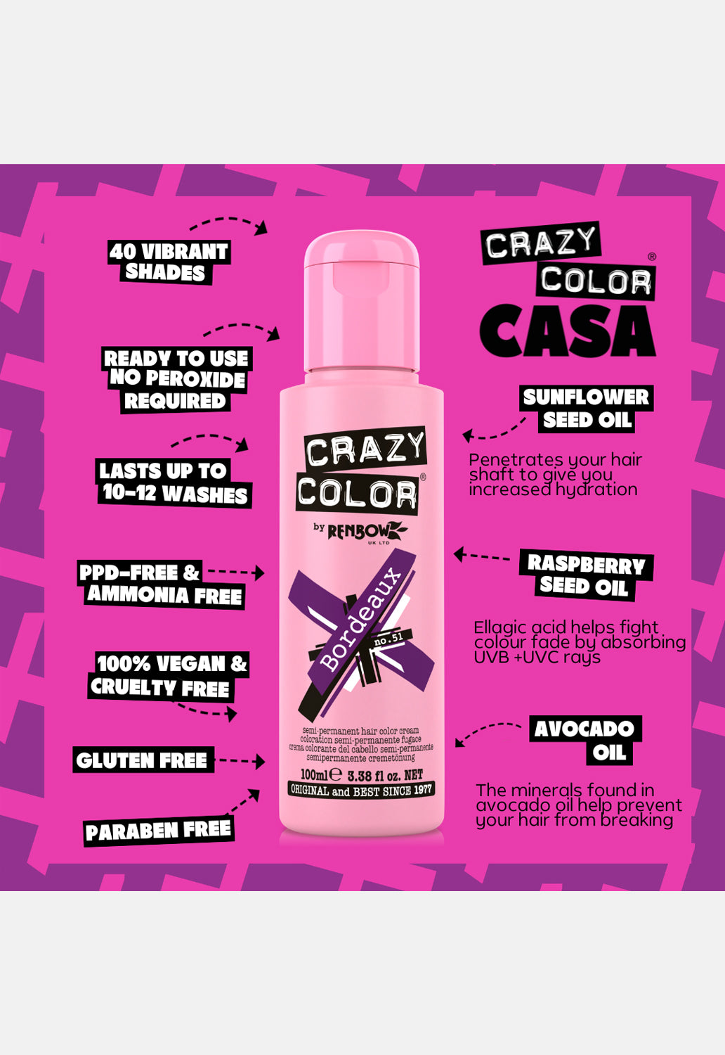 Bordeaux Hair Dye