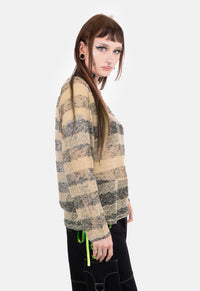 Bria Green Stripe Raglan Top
