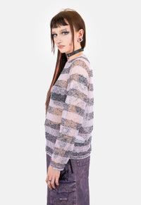 Bria Pink Stripe Raglan Top