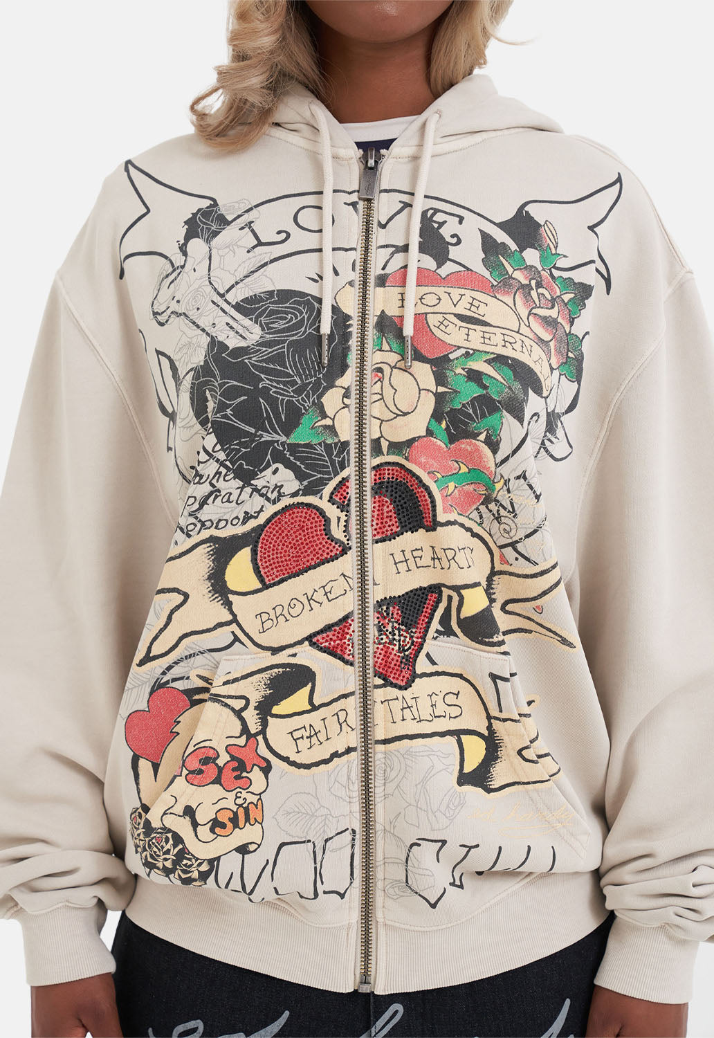 Broken Hearts and Fairy Tales Zip Hoodie – DMG SCY