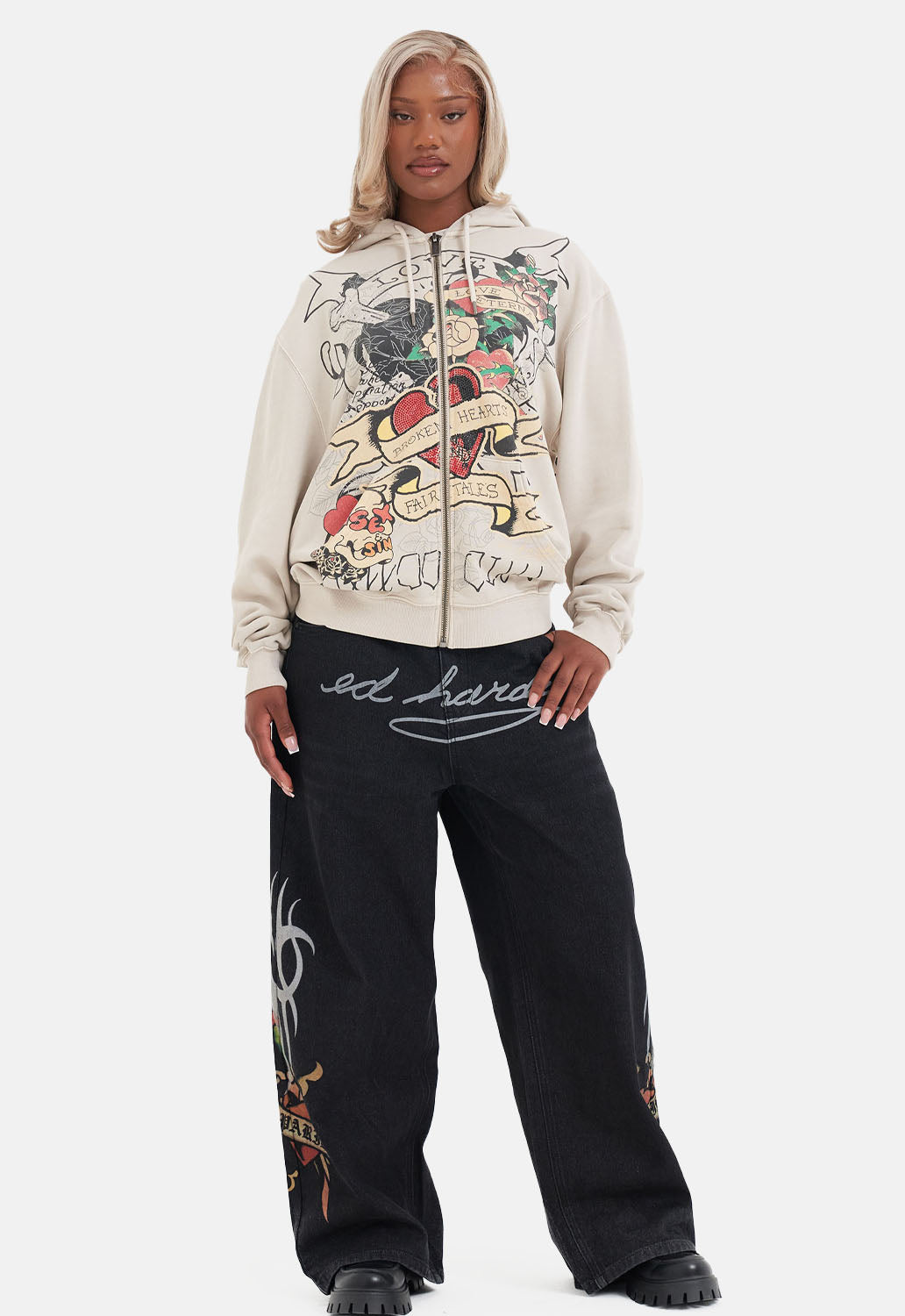 Broken Hearts and Fairy Tales Zip Hoodie – DMG SCY