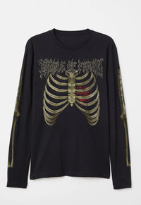 Skeleton Long Sleeved Top