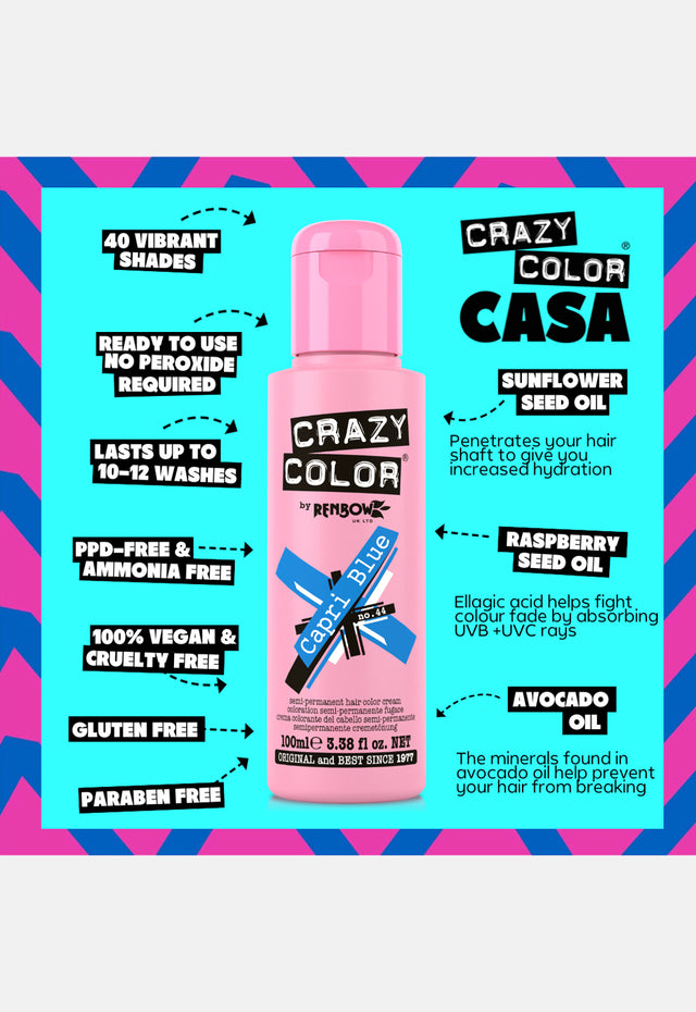 Capri Blue Hair Dye