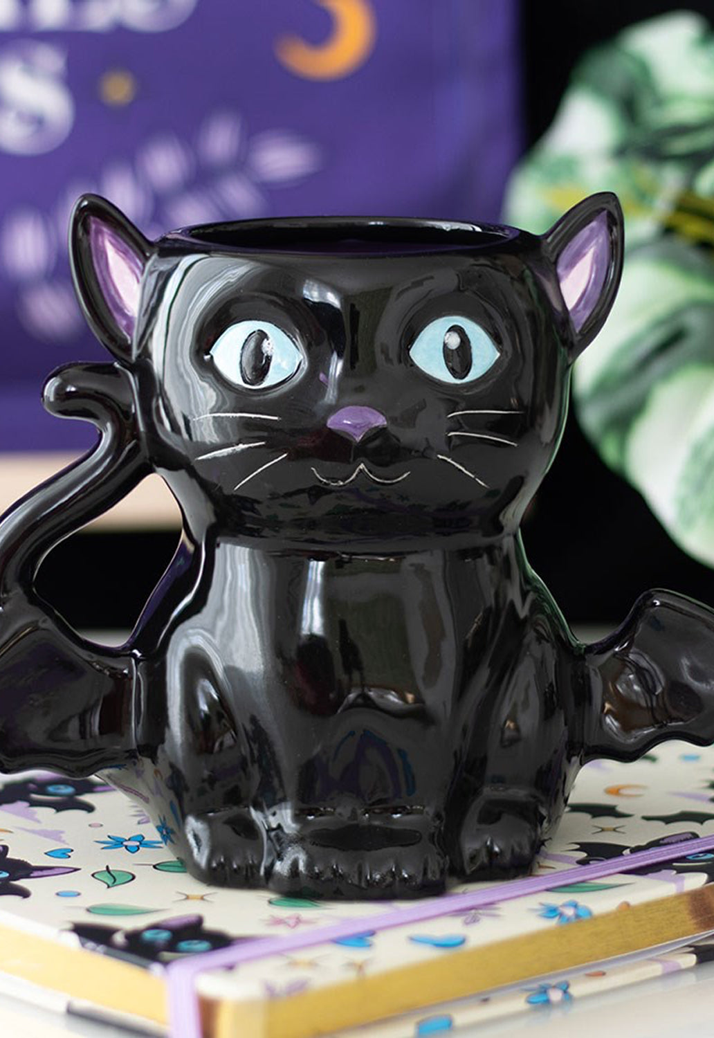 Cute & Creepy Bat Cat Mug