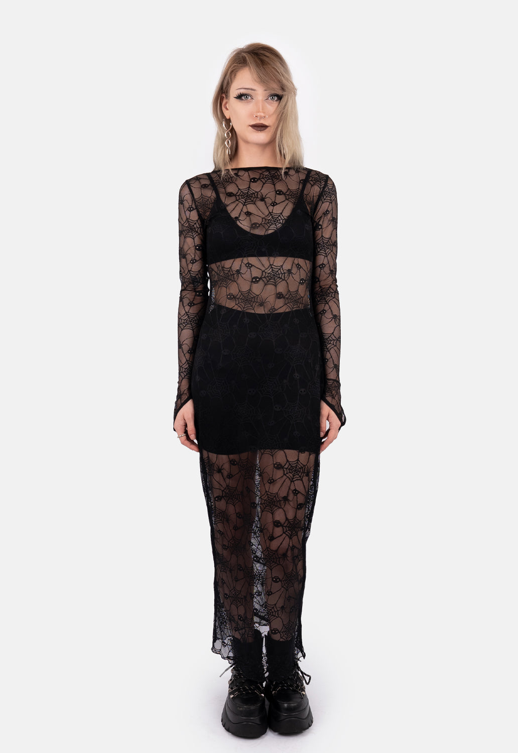 Cleo Web Mesh Dress