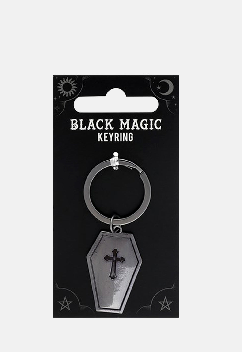 Black Magic Coffin Keyring