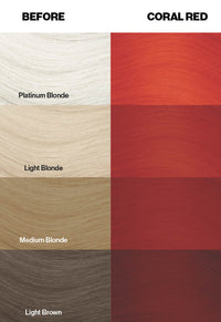 Coral Red Hair Dye