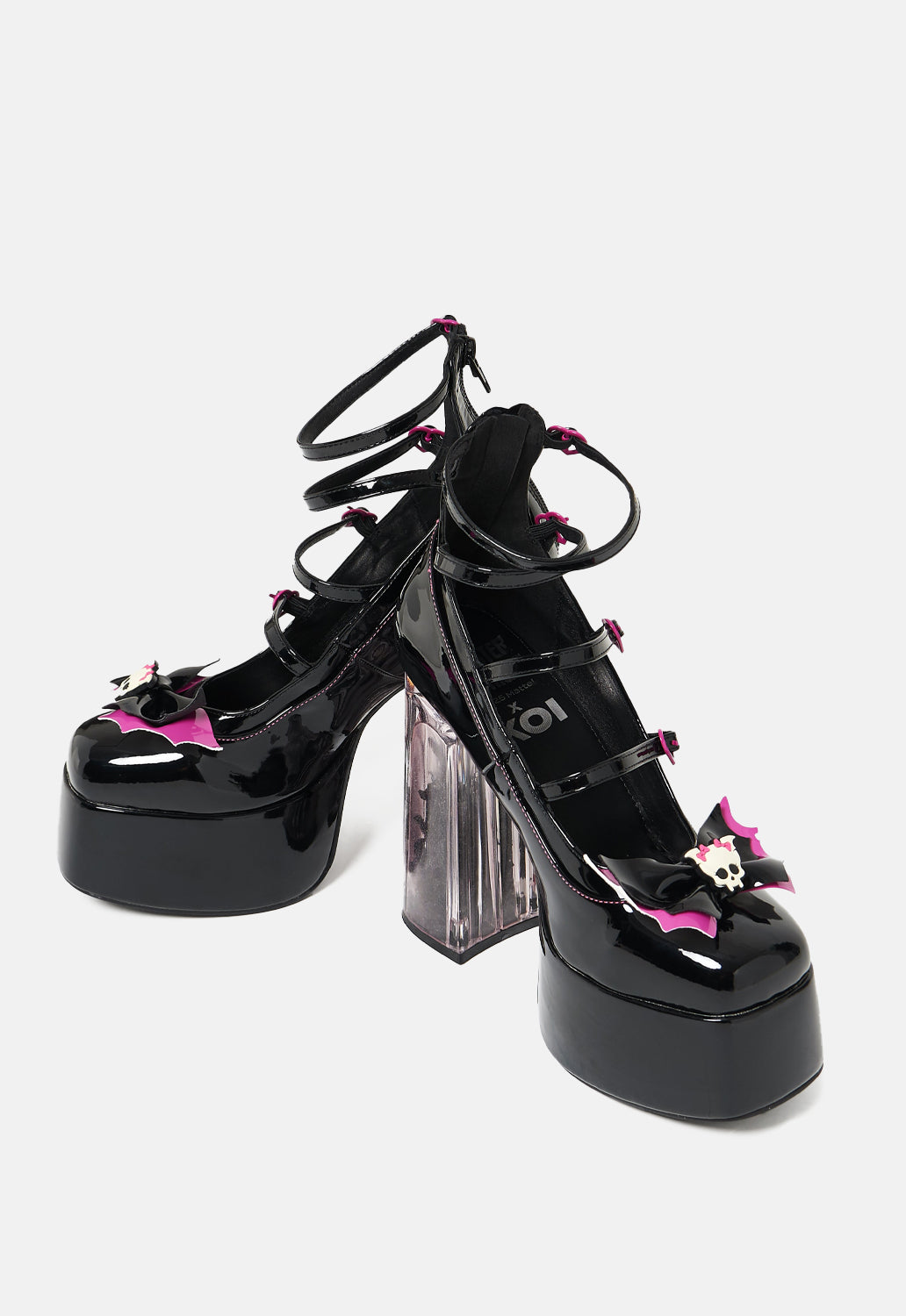 Dead Tired Strappy Platform Coffin Heels
