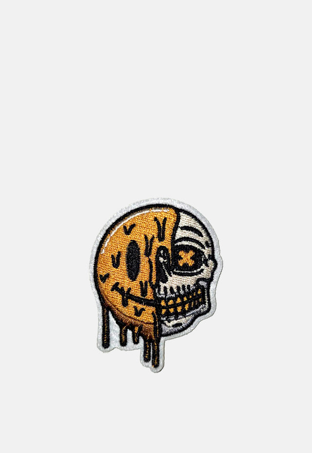 Drip Half Face Skull Patch