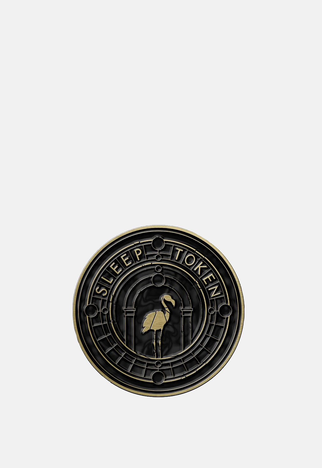 Even In Arcadia Crest Pin Badge