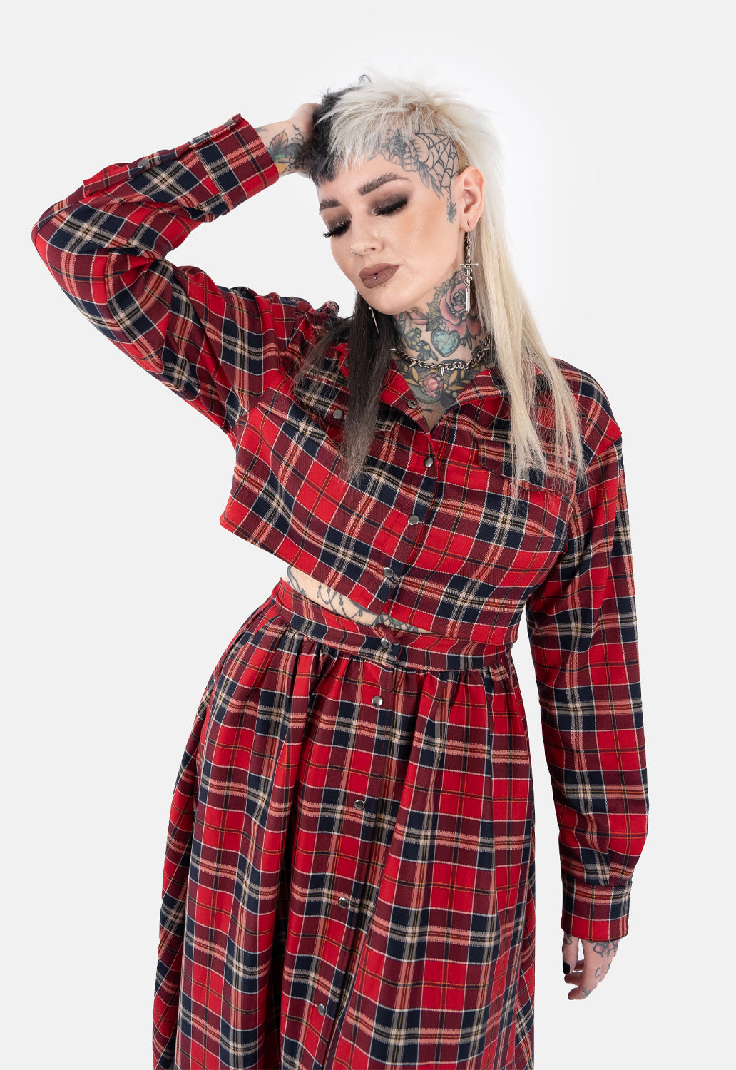 Edgar Cropped Check Shirt