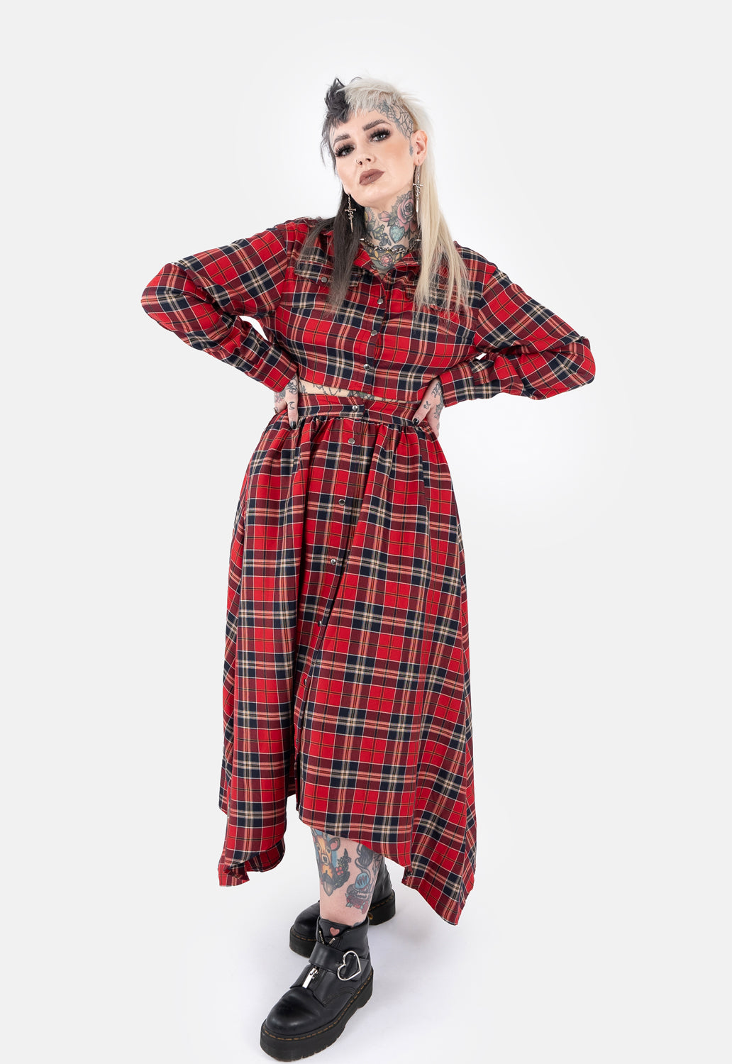 Edgar Cropped Check Shirt