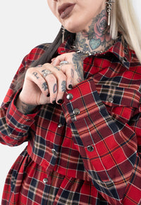 Edgar Cropped Check Shirt