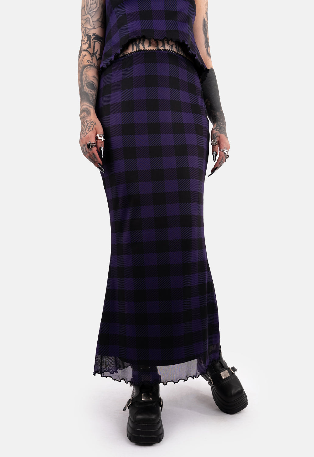 Endora Mesh Maxi Skirt