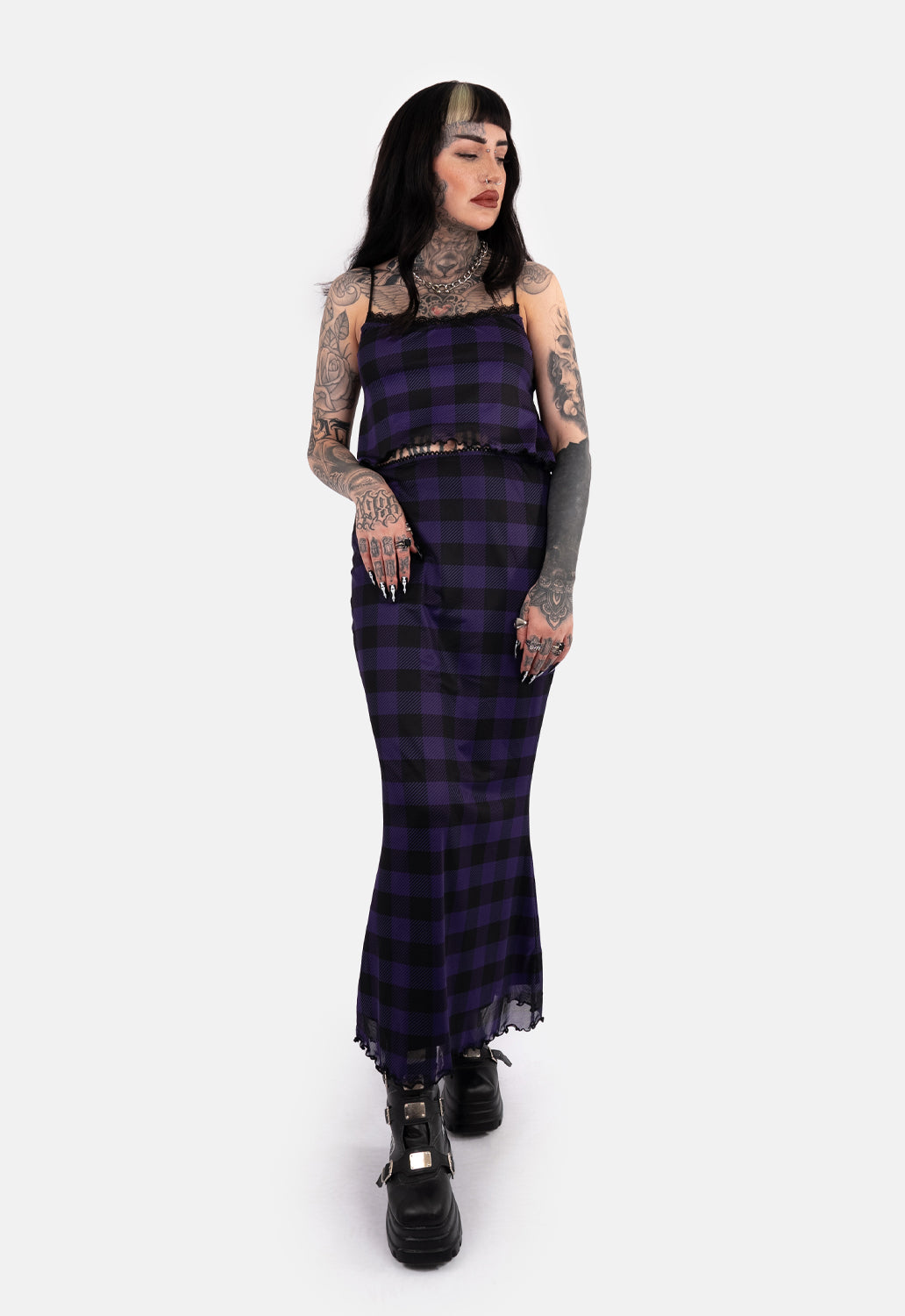 Endora Mesh Maxi Skirt