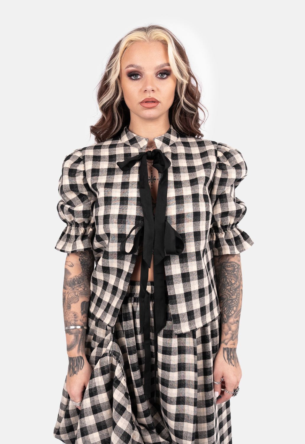 Evie Front Tie Puff Sleeve Top