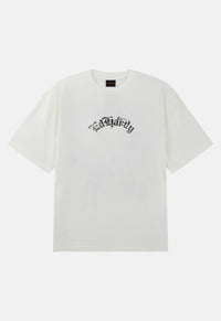 Faded Gothic Skull Relaxed T-Shirt