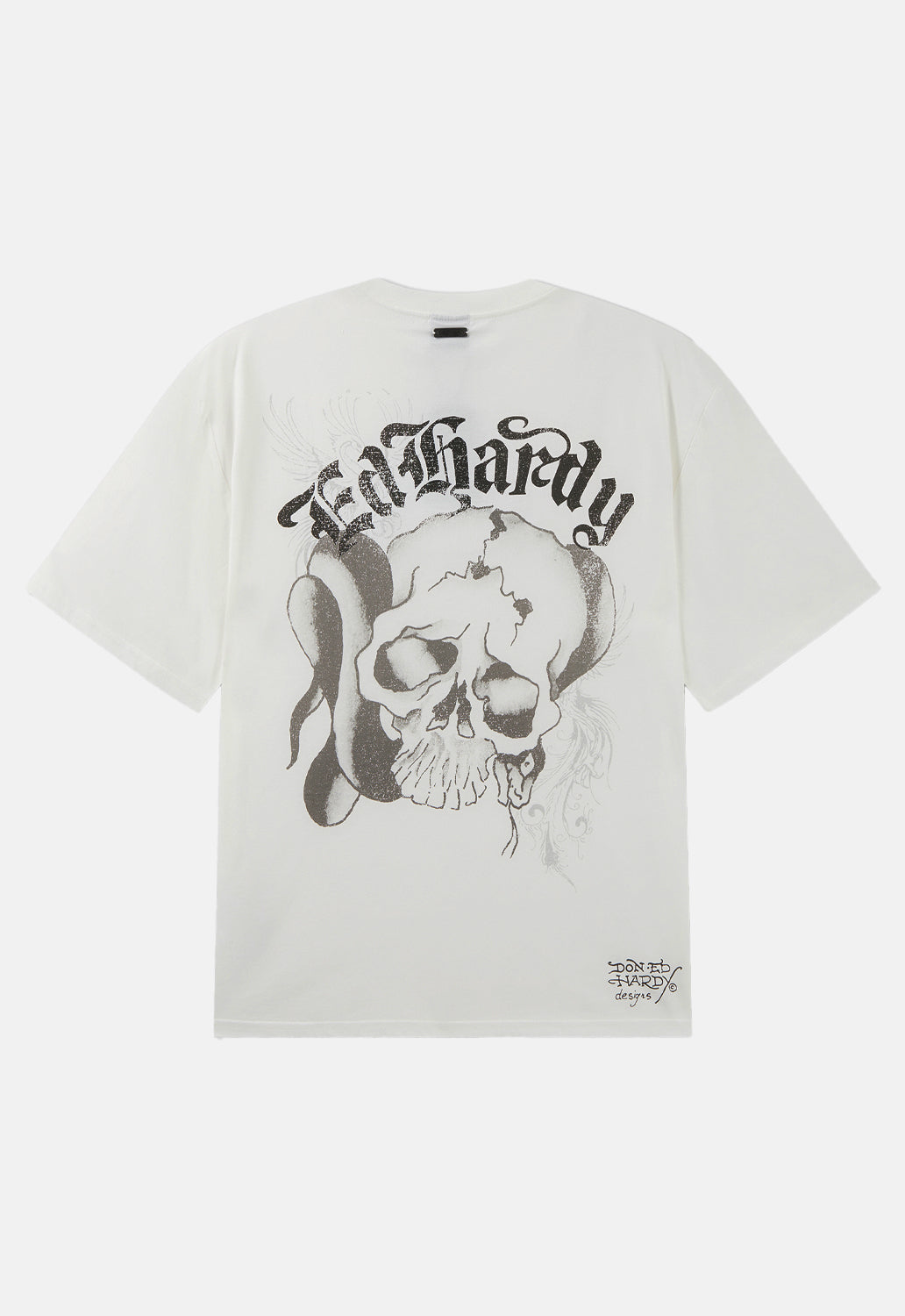 Faded Gothic Skull Relaxed T-Shirt