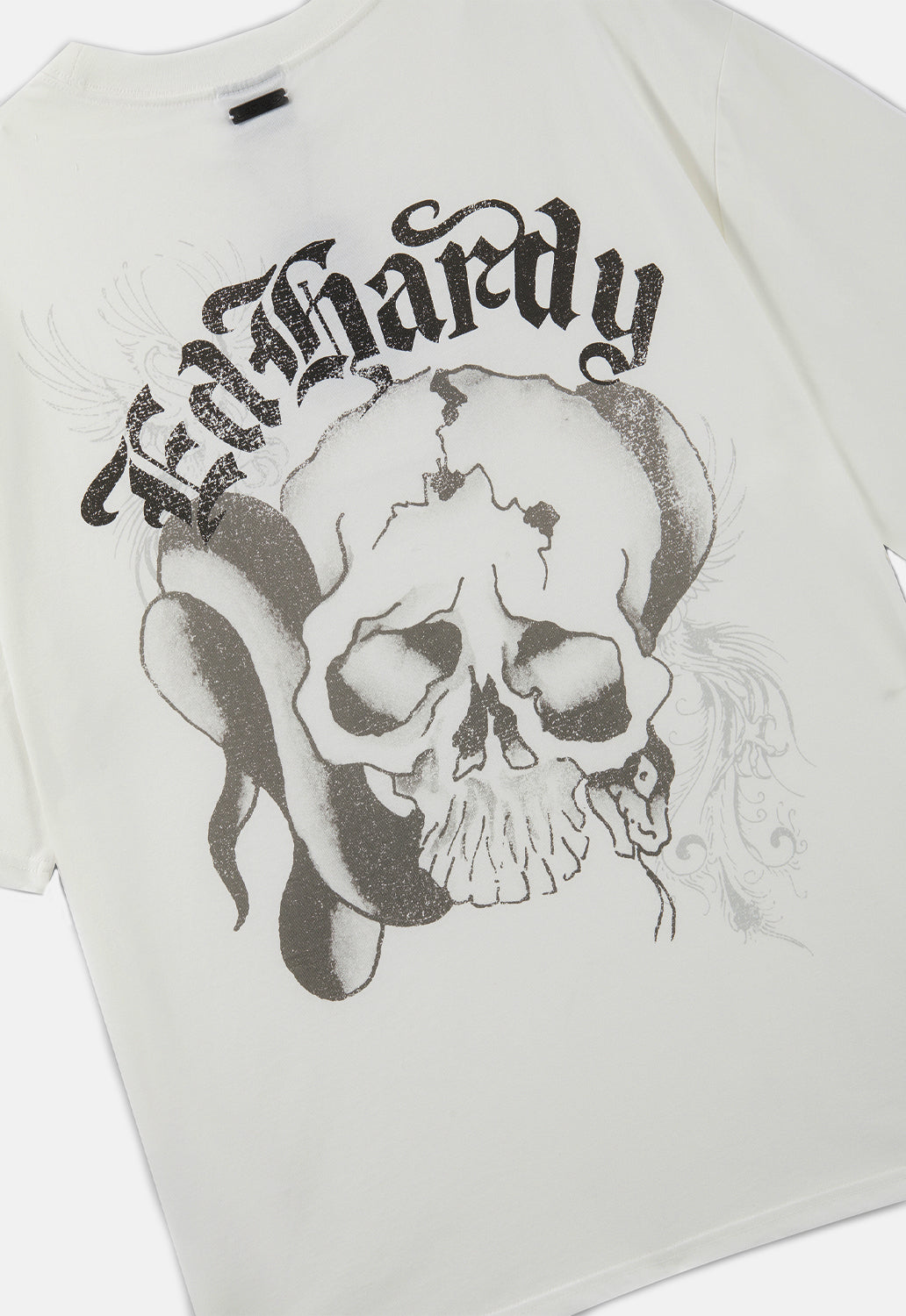 Faded Gothic Skull Relaxed T-Shirt