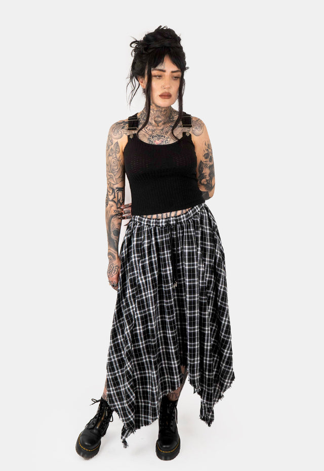 Fern Pointed Hem Maxi Skirt